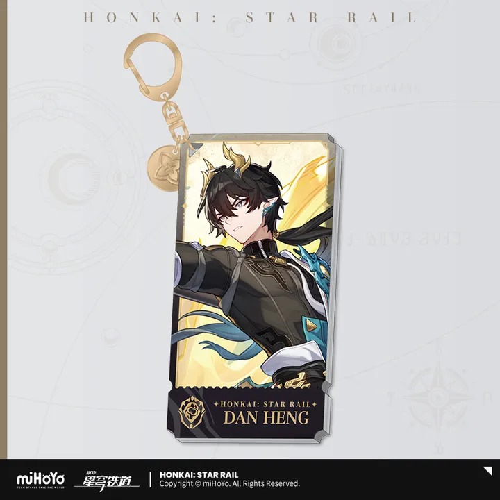 Dan Heng Permansor Terrae Character Theme Acrylic Key Chain - Honkai: Star Rail