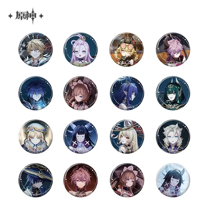 Moonlit Ballad of The Night Series Can Badge Blind Box - Genshin Impact