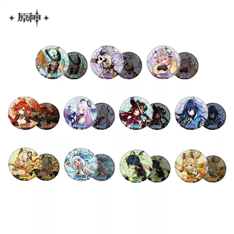 Natlan Series Character Badge with Glowing Eyes - Genshin Impact