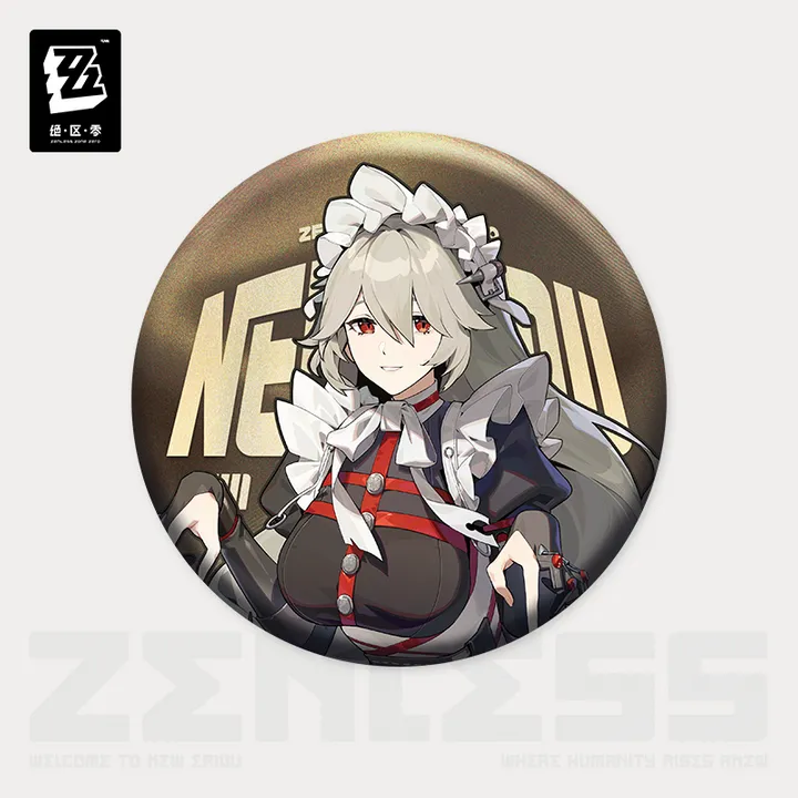Character Portrait Victoria Housekeeping Series Can Badge - Zenless Zone Zero
