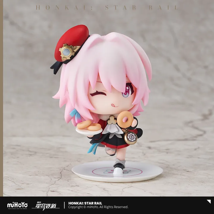 Q Version Mini Figure Pom-Pom Version Train Tea  Party