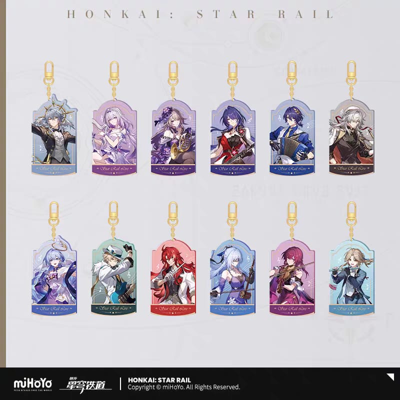 LIVE 2024-2025 Series Acrylic Keychain - Honkai Star Rail