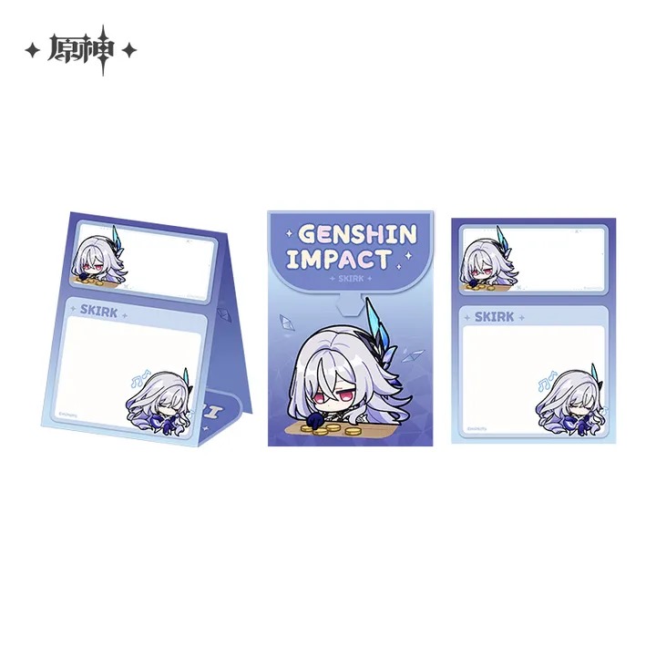 Skirk Emoticon Stand Notepad - Genshin Impact