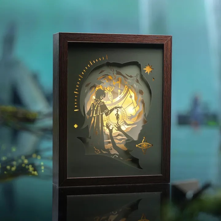 Anaxagoras Thought Experiment Themed Paper Carving Lamp - Honkai: Star Rail